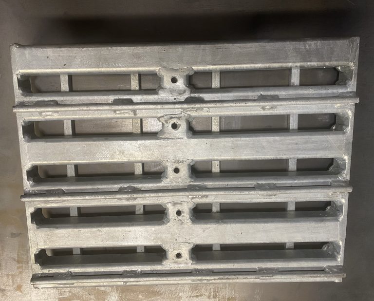 We are using hollow square tubes as a main structural element for building our steel metal grating weldment panel due to their grater resistance to impact and load damages in comparison to bearing bars of the same size. JW Investrade Inc. for metalgrating.ca 2023, London, Ontario.