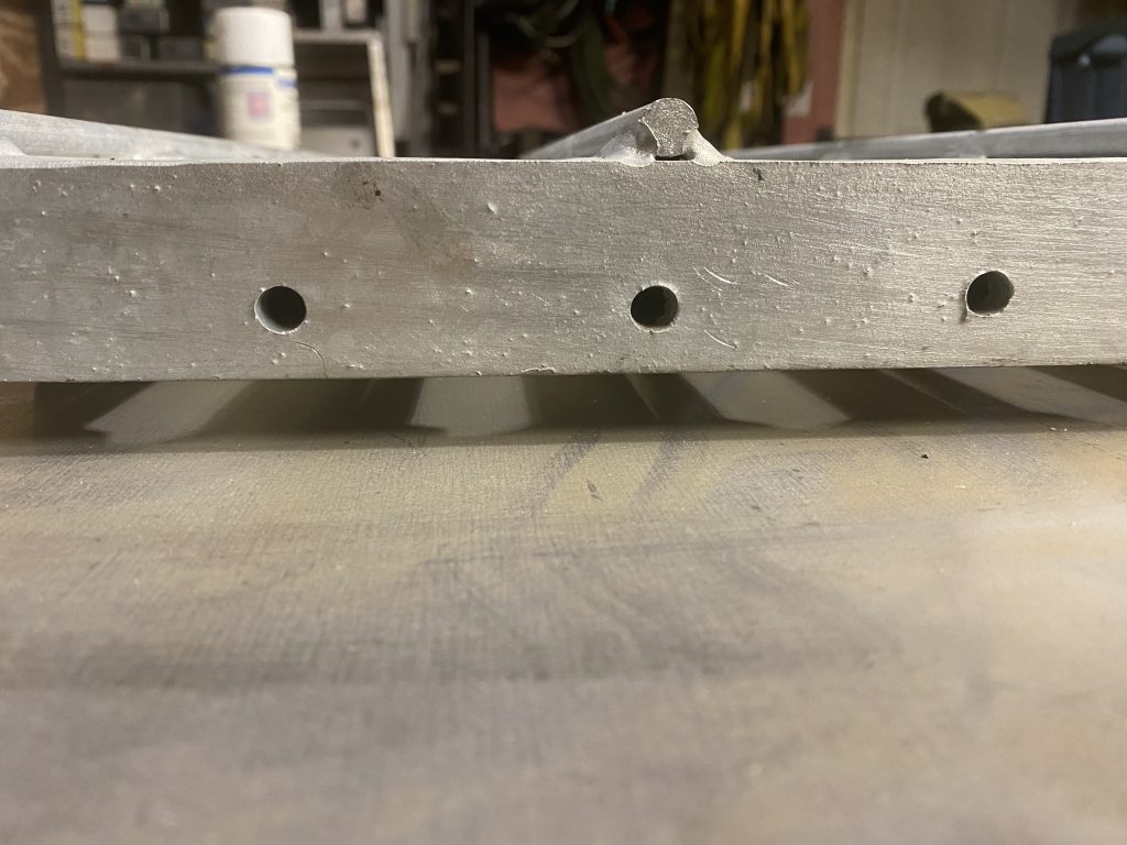 We have drilled holes through the bearing bar to allow the galvanization process taking place inside the each bearing tube. JW Investrade Inc. 2023 London, Ontario.